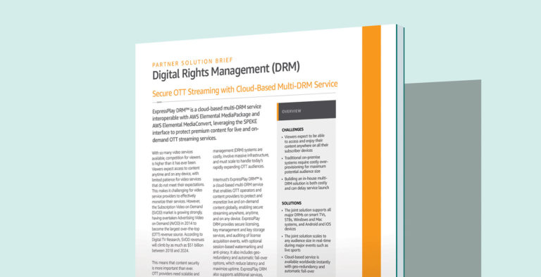 Secure OTT streaming with cloud-based multi-DRM service [AWS Elemental] thumbnail