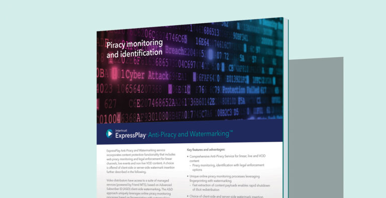 ExpressPlay Anti-Piracy and Watermarking: Piracy monitoring and identification thumbnail